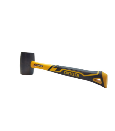چکش لاستیکی 400 گرمی دسته پلاستیکی دینگی DINGQI مدل 35012