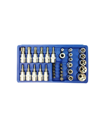 مجموعه 34 پارچه ست بکس ای E و بکس تی T درایو 1/4 - 3/8 تی فون TIAN FENG