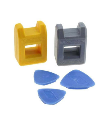 مغناطیس کننده ابزار زرد طوسی ( مگنت کن پیچ گوشتی )