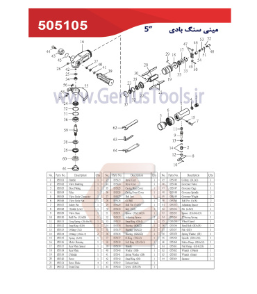 مینی سنگ بادی جنیوس GENIUS مدل 505105
