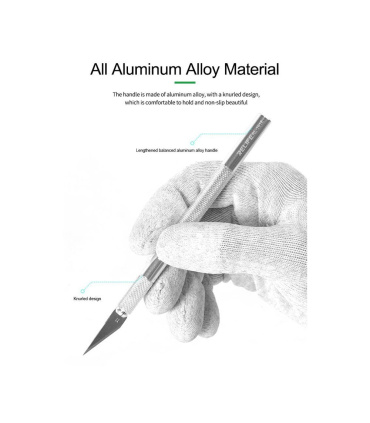 کاتر قلمی ریلایف RELIFE مدل  RL-101E همراه با 6 عدد تیغ یدک