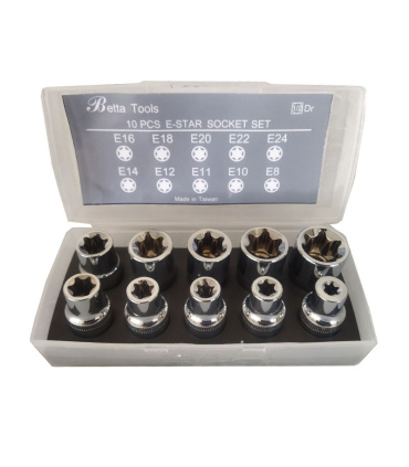 جعبه بکس E ای 10 پارچه درایو 1/2 BETTA TOOLS مدل 5510