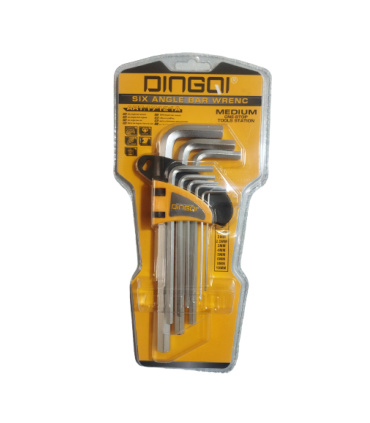 ست آلن بلند شش گوش 9 عددی رو کارتی دینگی DINGQI مدل 17121