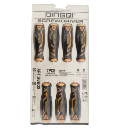 ست پیچ گوشتی 7 پارچه ضربه و آچار خور دینگی DINQGI مدل ART68602