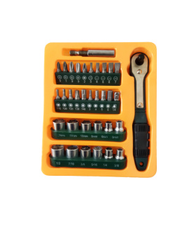 ست بیت و بکس 27 پارچه  GO TOOLS درایو 1/4
