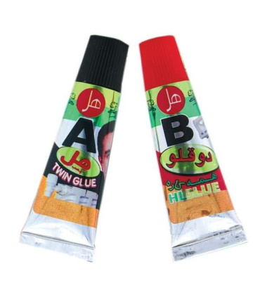 چسب دوقلو هل مدل فولاد اکونومی  EC-F7TBOX حجم 7 میلی لیتر