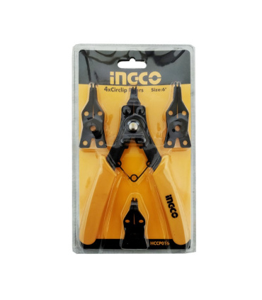 ست انبر خار باز کن سر صاف و سر کج INGCO مدل HCCP016