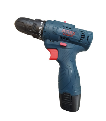دریل پیچ گوشتی شارژی 12 ولت دوباتری باس BOSS
