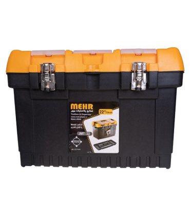 جعبه ابزار بلند قفل فلزی مهر پلاستیک MEHR مدل JMT-22 سایز 22 اینچ