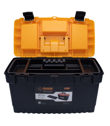 جعبه ابزار بلند قفل پلاستیکی مهر پلاستیک MEHR مدل JPT-16 سایز 16 اینچ