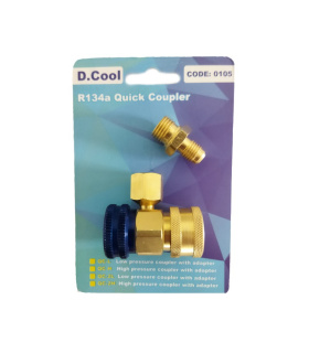کوپلینگ و تبدیل فنری شیردار شارژ گاز خودرو D.COOL آبی