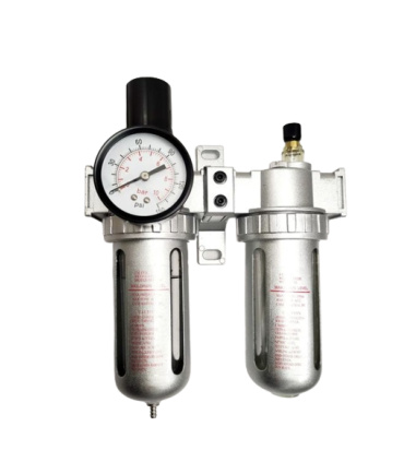 واحد مراقبت و تنظیم فشار دو قلو کمپرسور 1/2 ( رطوبت گیر و روغنکاری ) تاپکس TOPEX مدل 804