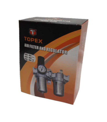 واحد مراقبت و تنظیم فشار دو قلو کمپرسور 1/2 ( رطوبت گیر و روغنکاری ) تاپکس TOPEX مدل 804