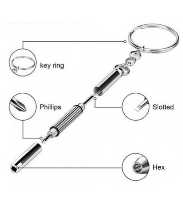 جاکلیدی پیچ گوشتی ریز دوسو چهار سو
