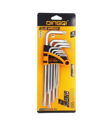 ست آلن بلند ستاره  9 عددی رو کارتی دینگی DINGQI مدل ART17124