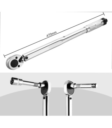ترکمتر جغجغه ای 40 الی 210 نیوتن درایو 1/2 هویو HOYO مدل 680040