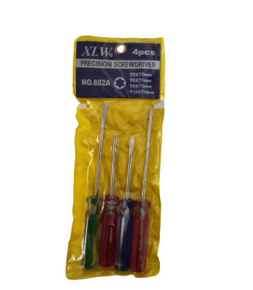 ست پیچ گوشتی ساعتی 4 عددی XLW مدل NO.602A