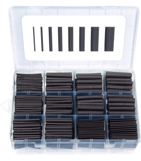 جعبه ارگانایزر 700 عددی شیرینگ و وارنیش حرارتی مشکی با سایز بندی مختلف