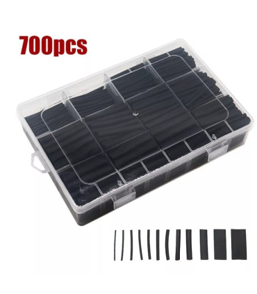 جعبه ارگانایزر 700 عددی شیرینگ و وارنیش حرارتی مشکی با سایز بندی مختلف