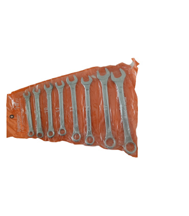 ست آچار 8 عددی یکسر تخت یکسر رینگی اچ تی HT525