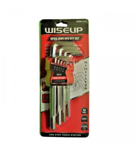 ست آلن 9 عددی شش گوش رو کارتی WISEUP مدل ART:032302