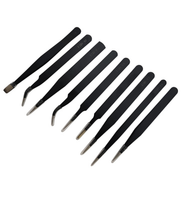 ست پنس 9 عددی آنتی استاتیک و ضد آب با کیف چرمی ESD-9