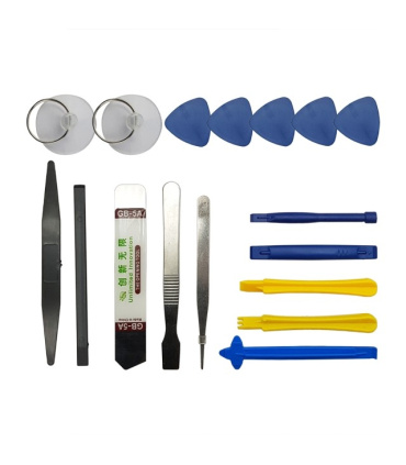 ست ابزار تعمیرات موبایل 25 عددی (اسپاتول،ساعتی،مکنده)مدل 25PCS