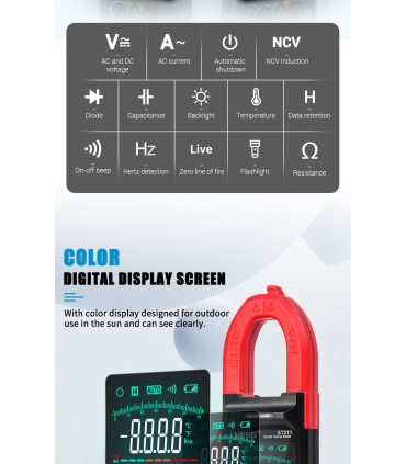 مولتی متر کلمپی دیجیتالی اتورنج هوشمند ANENG مدل ST211