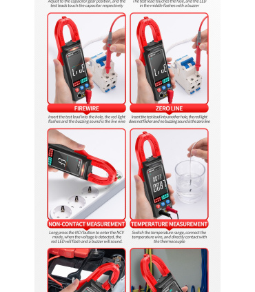 مولتی متر کلمپی AC/DC دیجیتالی اتورنج هوشمند ANENG مدل ST212