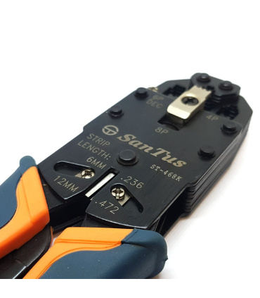 آچار پرس سرسوکت شبکه و تلفن سانتوس SANTUS مدل ST468K