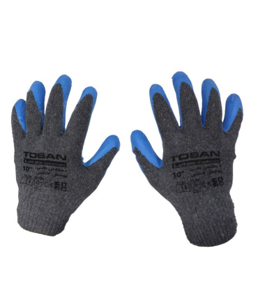 دستکش ضد برش خدماتی نخی لاتکس توسن TOSAN مدل TDP-CL10