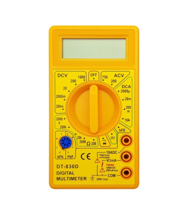 مولتی متر دیجیتالی DT-830D رنگ زرد