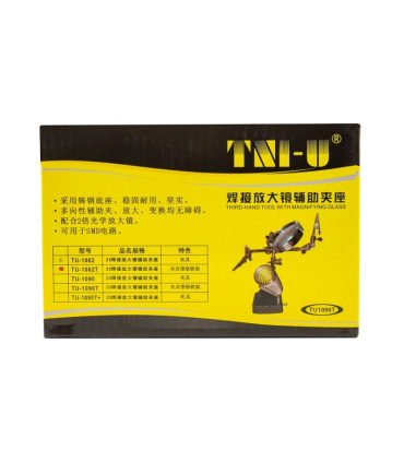 گیره مونتاژ ذره بین دار به همراه پایه هویه TNI-U مدل TU-1062T