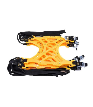 زنجیر چرخ ویژه تایرپهن آفرود کمری ژله‌ای6عدد دندانه فلزی باکیف ولوازمGOOD ROAD