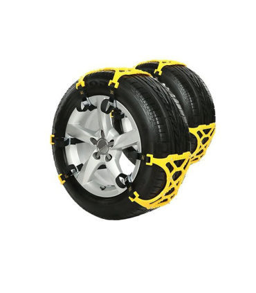 زنجیر چرخ ویژه تایرپهن آفرود کمری ژله‌ای6عدد دندانه فلزی باکیف ولوازمGOOD ROAD