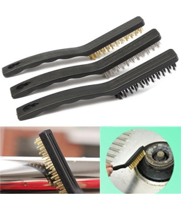 فرچه و برس سیمی مسواکی 3 عددی بزرگ WIRE BRUSH