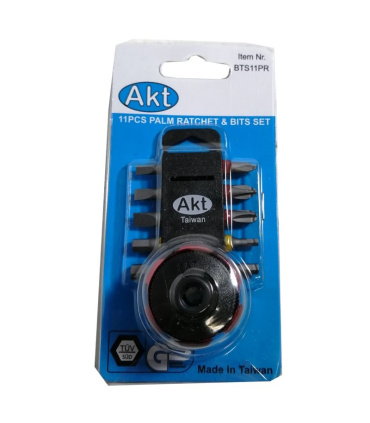 مجموعه11عددی سری پیچ گوشتی و جغجغه مشتی آ-کرافت AKT مدل BTS11PR