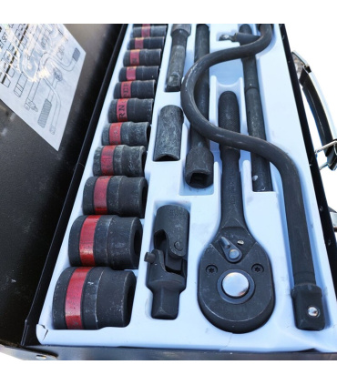 جعبه بکس 25 پارچه درایو 1/2 مشکی وسترن WESTERN ساخت تایوان