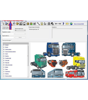 نرم افزار قطعه یابی و تعمیراتی Scania Multi