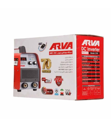 اینورتر جوشکاری ۲۱۵ آمپر IGBT  آروا ARVA مدل ۲۱۰۱ با گارانتی