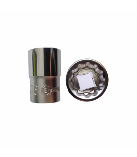 بکس کوتاه سفید 12پر درایو 1/2 سایز 11/16 جنیوس GENIUS مدل 473822