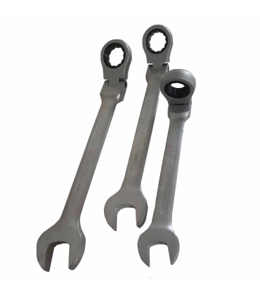 ست آچار 7 عددی سر لولائی یکسر تخت و یکسر رینگ جغجغه ای ELAPOID