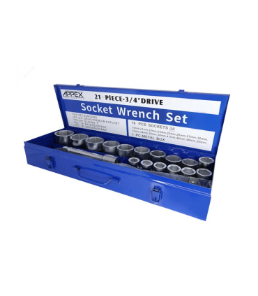 جعبه بکس 21 پارچه درایو 3/4 اپکس APPEX