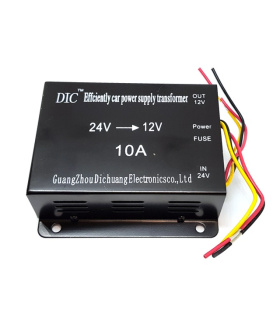 مبدل ولتاژ و کانورتر 24 ولت به 12 ولت 10 آمپر DC برند DIC