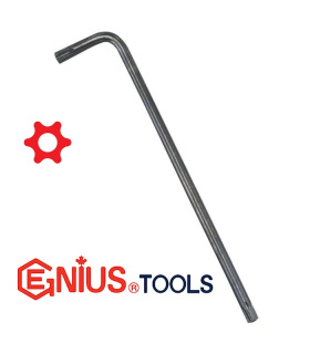 آچار آلن ستاره T سایز T40 نیمه بلند سوراخ دار جنیوس GENIUS مدل 581240T