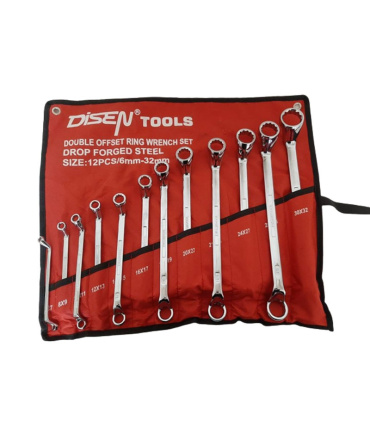 ست آچار 12 عددی دو سر رینگی 6تا32 دیزین تولز DISEN TOOLS
