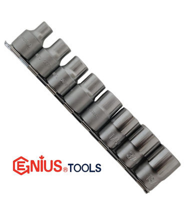 ست بکس ریلی 8 عددی اینچی 6 پر درایو 1/2 جنیوس GENIUS مدل TW-408S