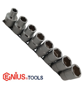 ست بکس ریلی 8 عددی اینچی 6 پر درایو 1/2 جنیوس GENIUS مدل TW-408S