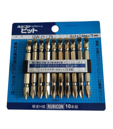 سری پیچ گوشتی اصل ژاپن تخت و چهارسو روبیکن RUBICON سری GW-11/75 مدل 1806