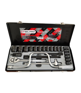 جعبه بکس 24 پارچه 6پر درایو 1/2 سلپرو SELPRO مدل 74524B-S اصل تایوان